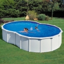 Piscina desmontable Gre Varadero en ocho acero chapa blanca