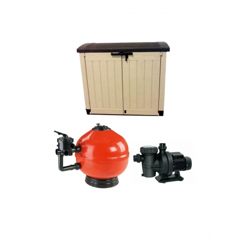 Compacto Caseta Depuradora 600 Astralpool de Superficie Montado