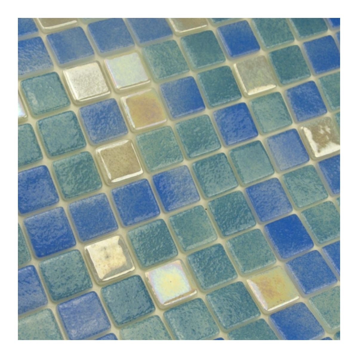 Mosaic Reviglass Mix Iris Bidasoa Cord Mesh 2.5 cm