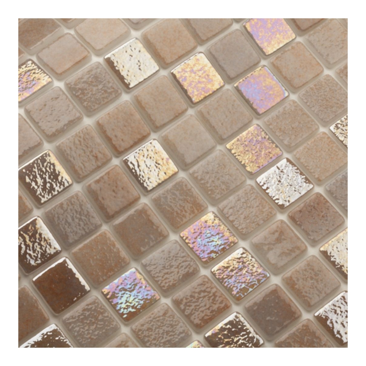 Mosaic Tile Reviglass Mix Iris Ebro Mesh Cord 2.5 cm