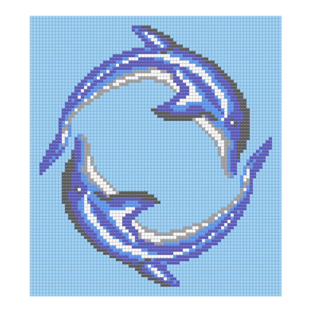 Delfinkreis Reviglas 190x215cm