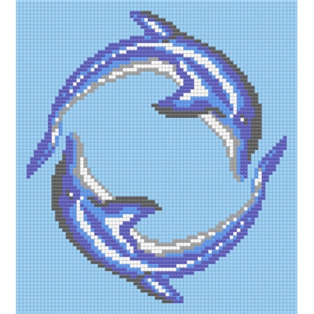 Delfinkreis Reviglas 190x215cm