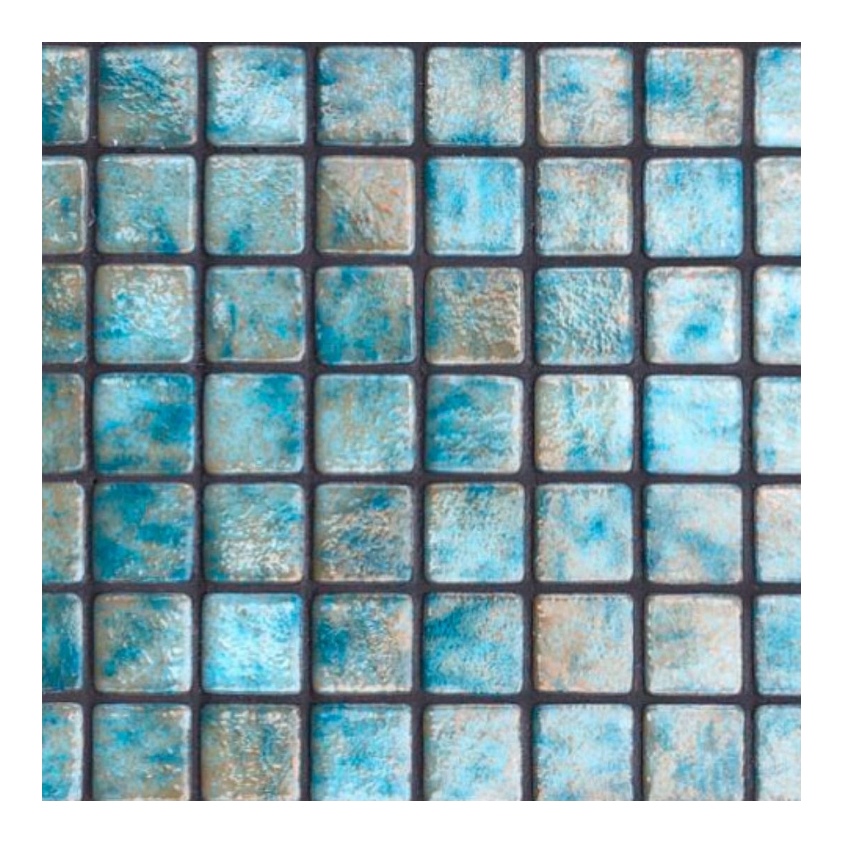 Mosaic Reviglass Aquamarine Mesh Cord 2.5 cm