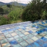 Mosaïque Reviglass Cordon Maille de Bali Bleu 2,5 cm