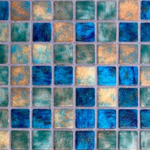 Glass Mosaic Reviglass Blue Bali Cordon Mesh 2.5 cm