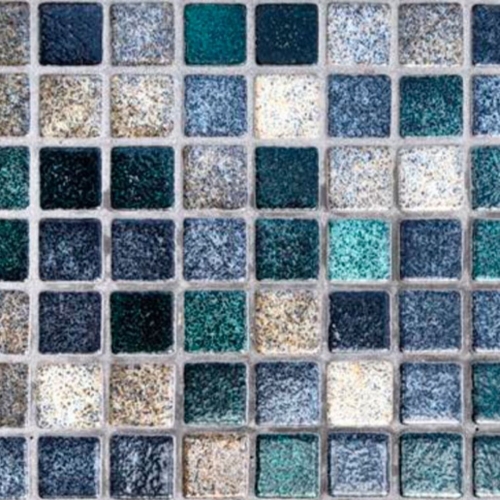 Glass Mosaic Reviglass Deep River Cordon Mesh 2.5 cm