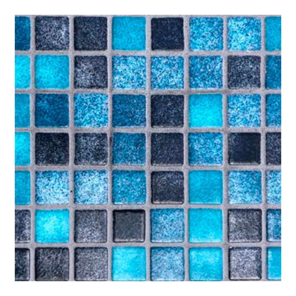 Mosaic Reviglass Turquese Lagoon Cord Mesh 2.5 cm