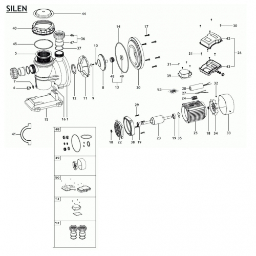 Silen/Nox Pump Spare Parts Espa