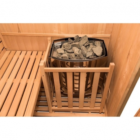 Traditional Zen Corner Steam Sauna 3-4 people