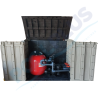 Compact sewage treatment house 600 Alaska surface + Innowater Salt Chlorinator and Dosatech pH Pump