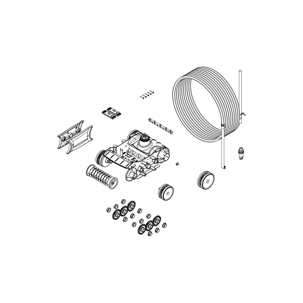 Traction block with motor and cable Zodiac TornaX R0767400