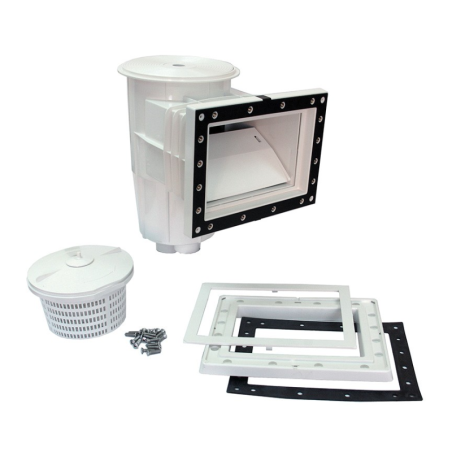 15 L Skimmer with Standard Mouth Square Cover for Liner or Prefabricated Pools