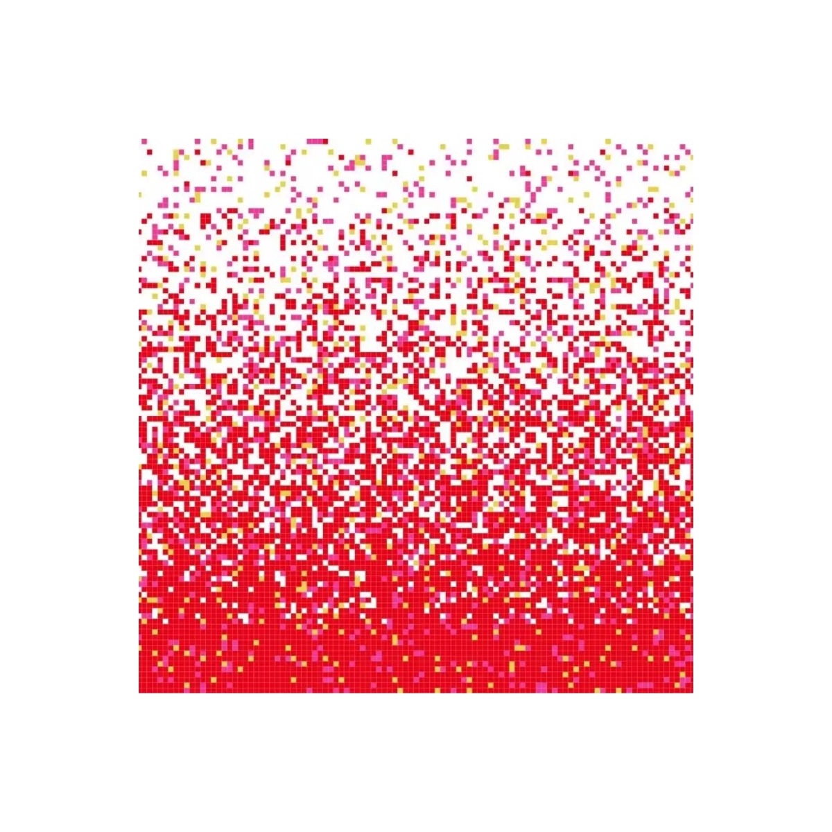 Gresite Reviglass Degradê Vermelho 2,5 cm