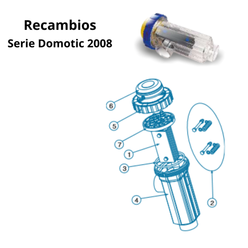 Pièces de rechange pour chlorateur salin Idegis Domotic série 2008