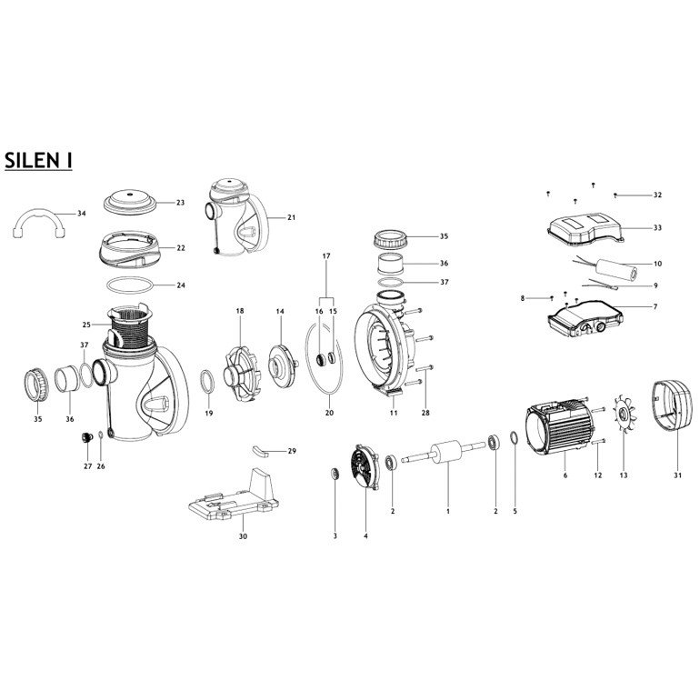 ESPA Silen I pump spare parts