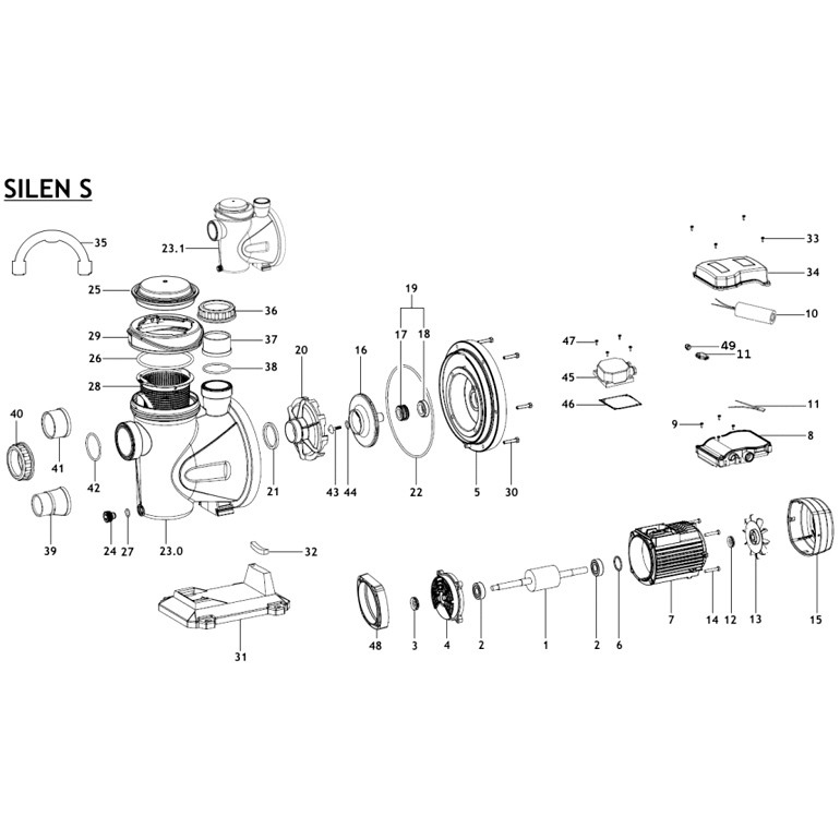 ESPA Silen S pump spare parts