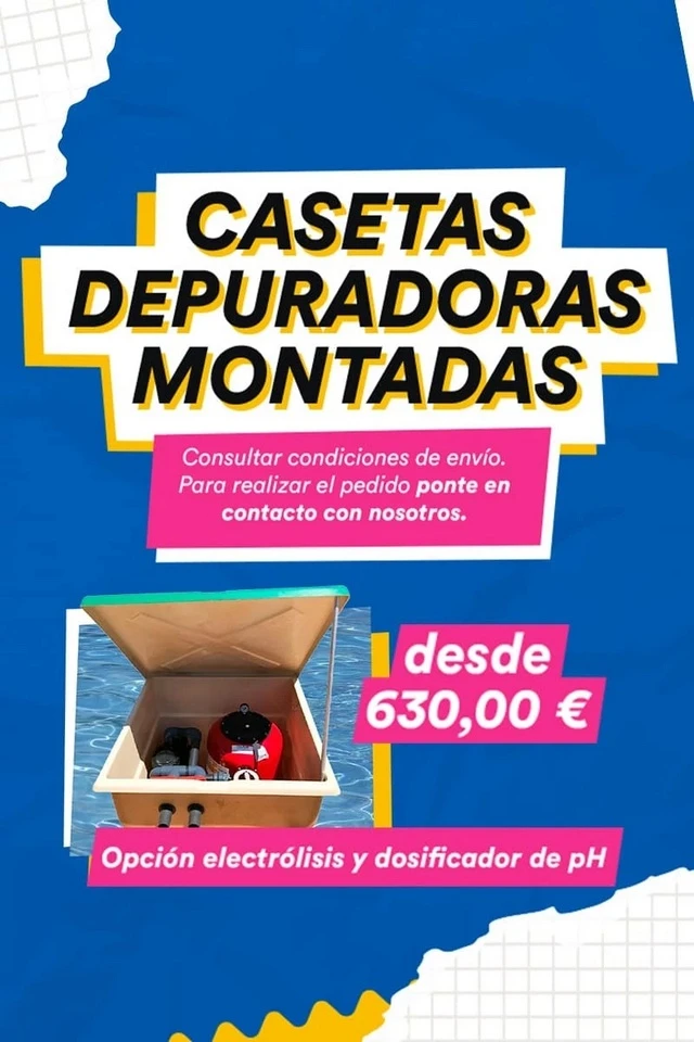 Casetas depuradoras montadas desde 630€